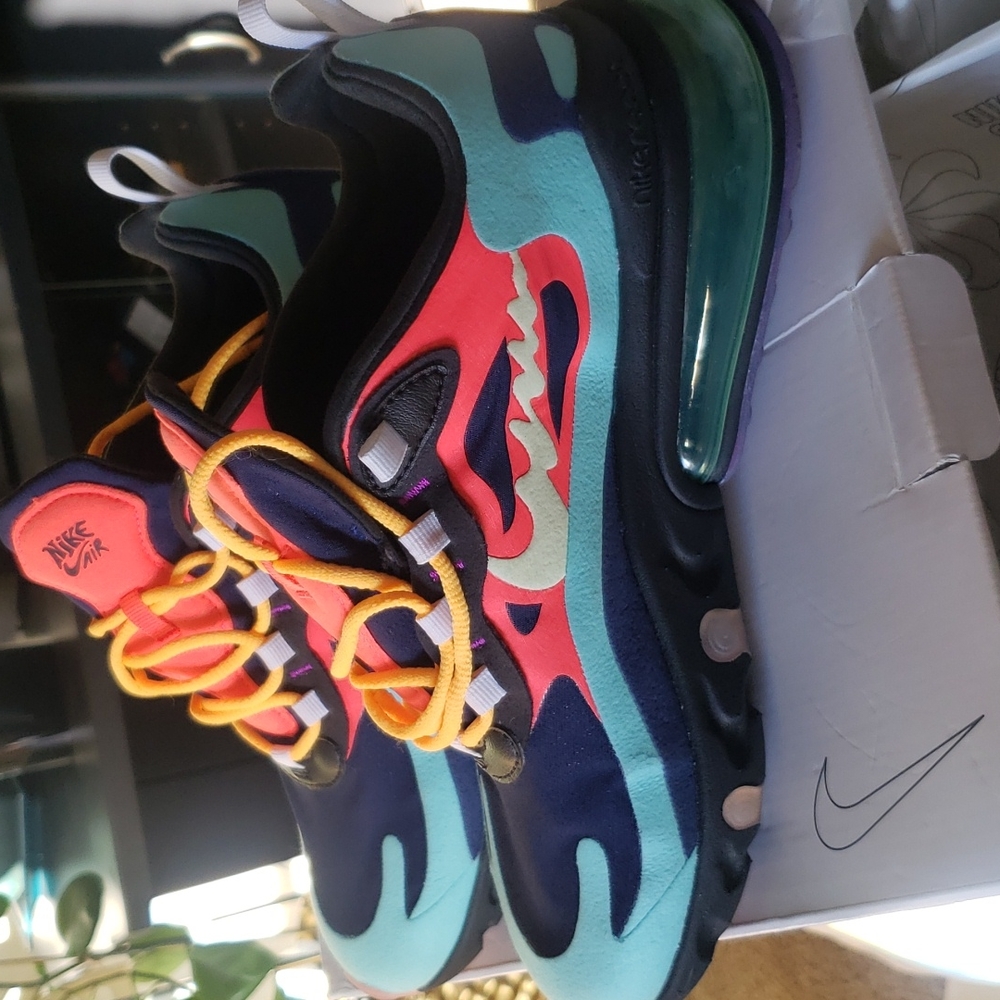 Nike Air Max 270 React Customized Sneakers Size 6.5 - Picture 13 of 14